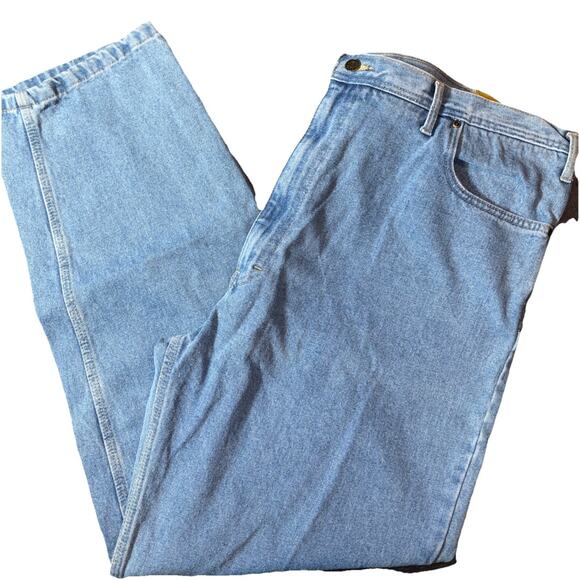 NWT Berne Relaxed Fit Straight Leg Jeans Workwear Men’s 46x32 Light Wash - Picture 7 of 8